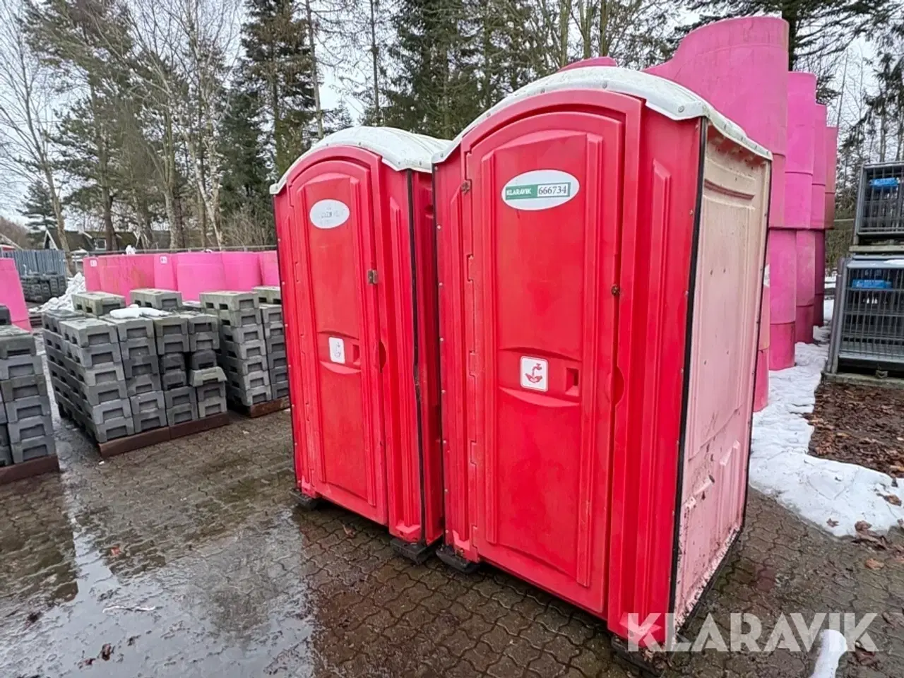 Billede 1 - Toiletkabiner med vask 2 styk