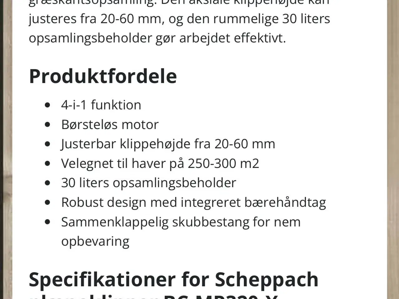 Billede 2 - Plæneklipper til batteri