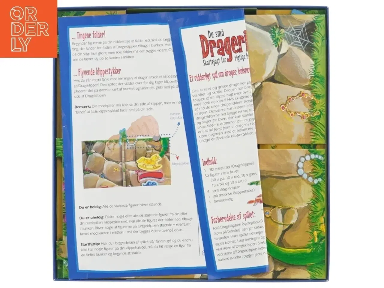 Billede 2 - De små Drageriddere spil fra Paper Game (str. 30x29,5 cm)