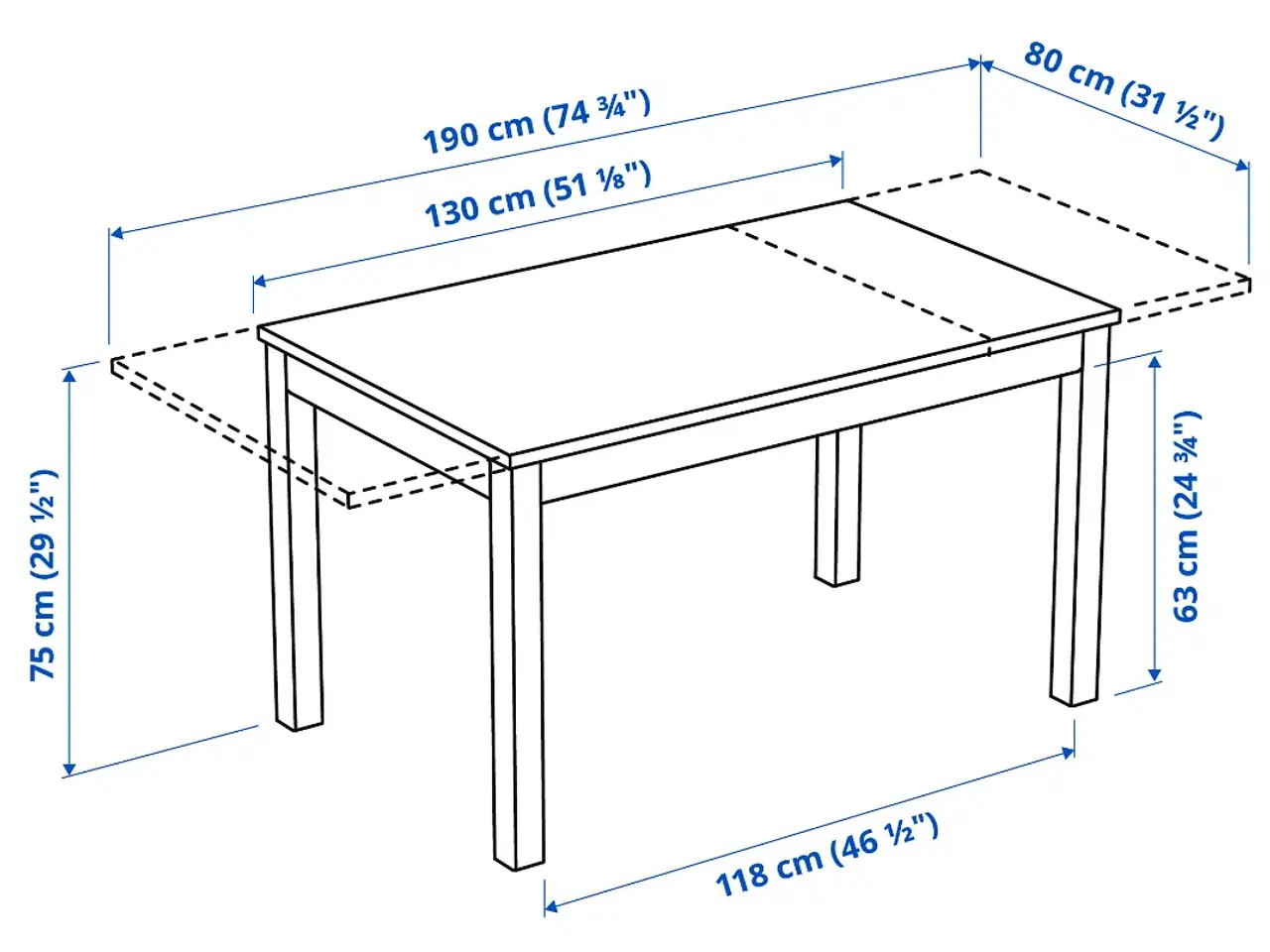 Billede 3 - Spisebord Laneberg ikea