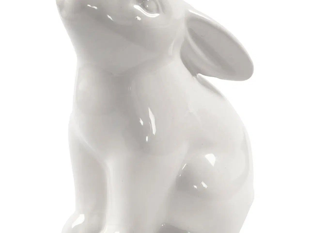 Billede 1 - Siddende Hare i Glaseret Keramik - 12 stk.