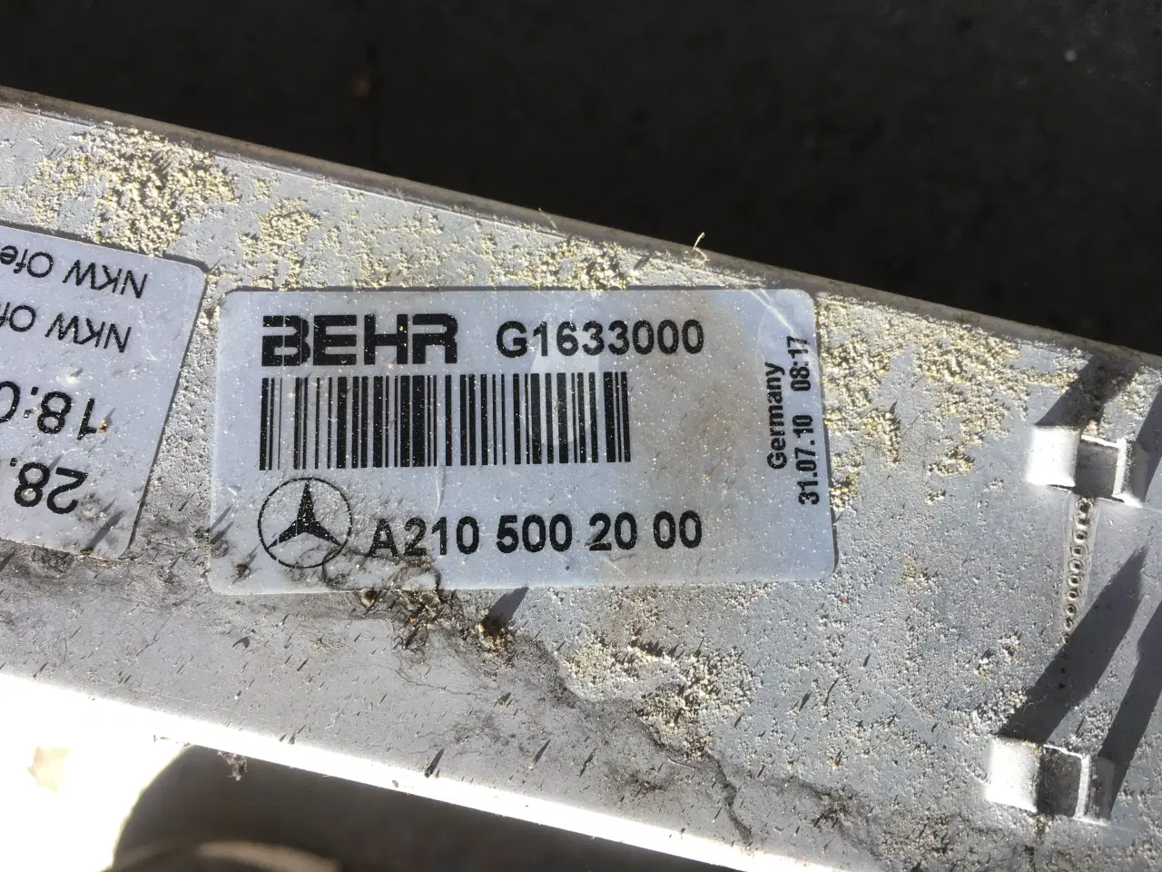 Billede 2 - Mercedes W210 270CDI interkooler