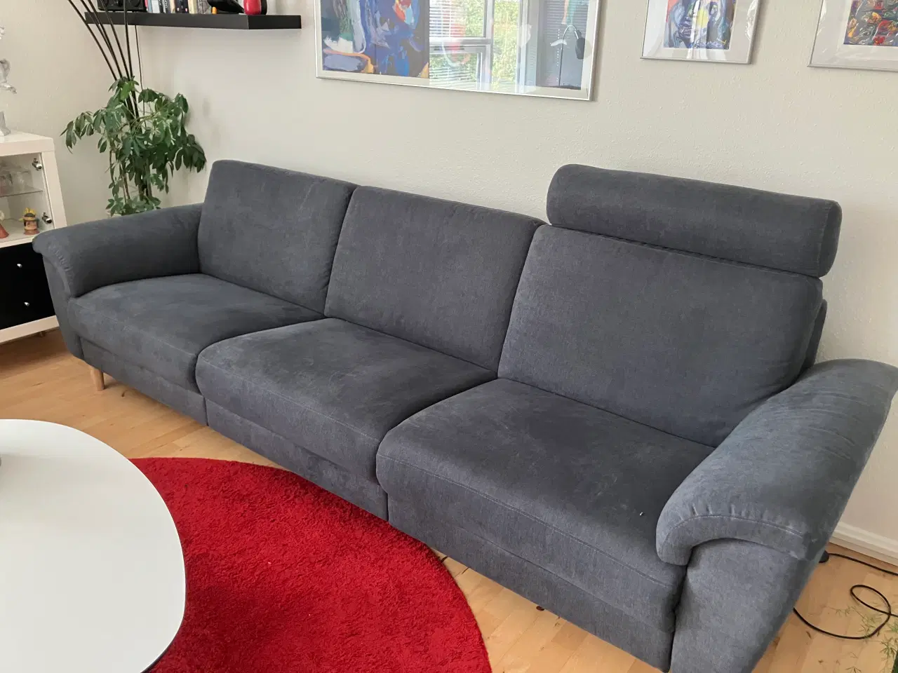 Billede 2 - Sofa i stof, mørke grå
