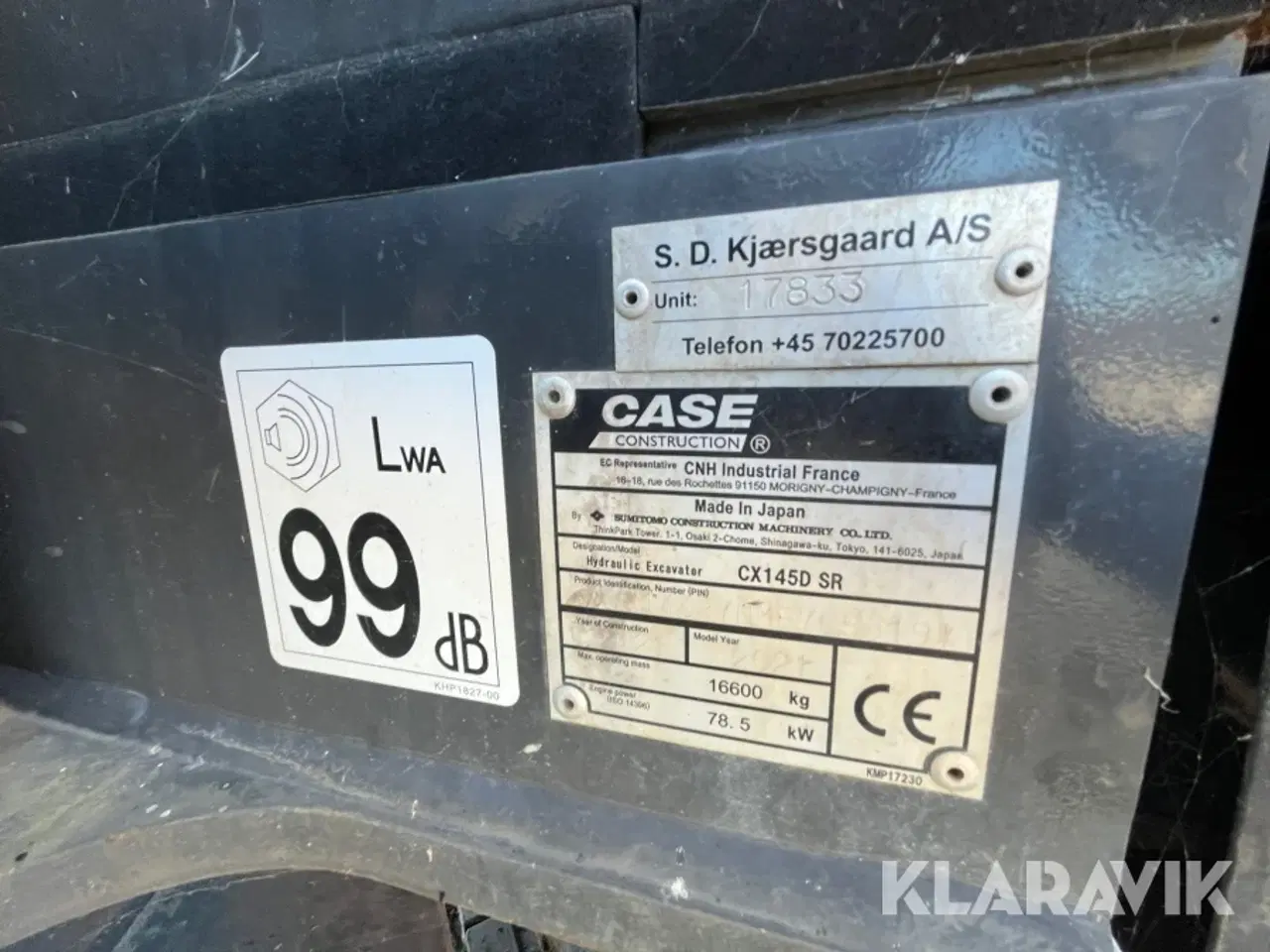 Billede 5 - Gravemaskine Case CX145D SR