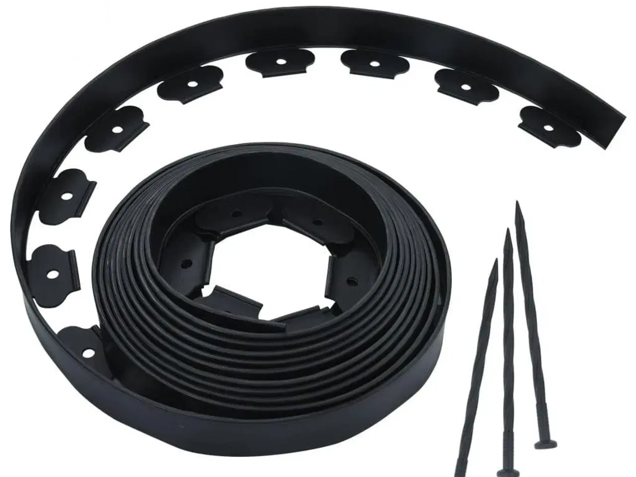 Billede 1 - Fleksibel plænekant med 30 spyd 10 m 5 cm