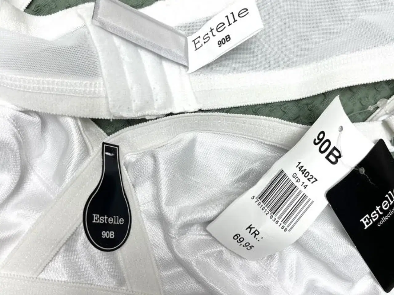 Billede 3 - 4 hvide BH'er, str. 90B. Helt ubrugt!