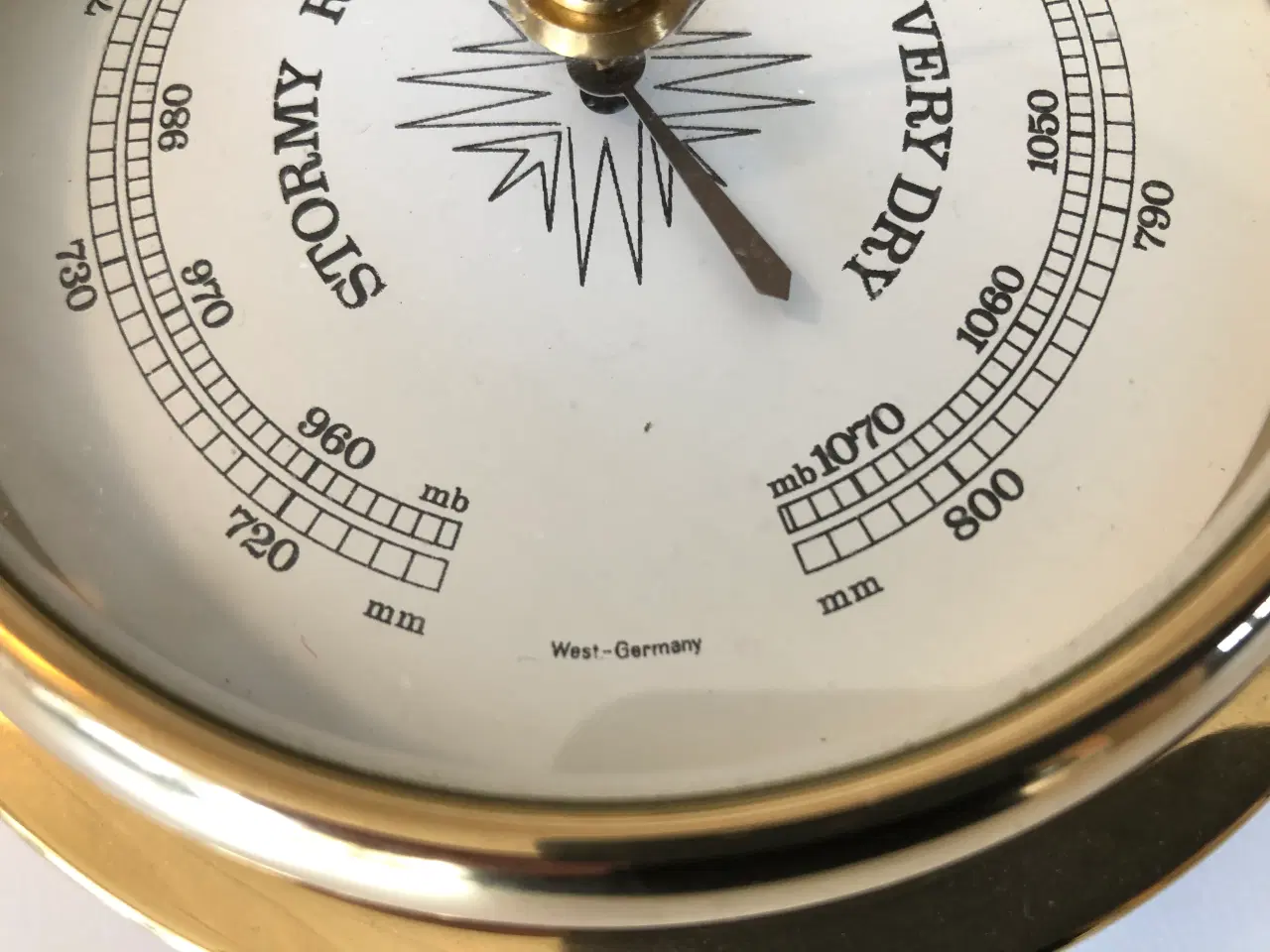 Billede 3 - Skibsbarometer i messing