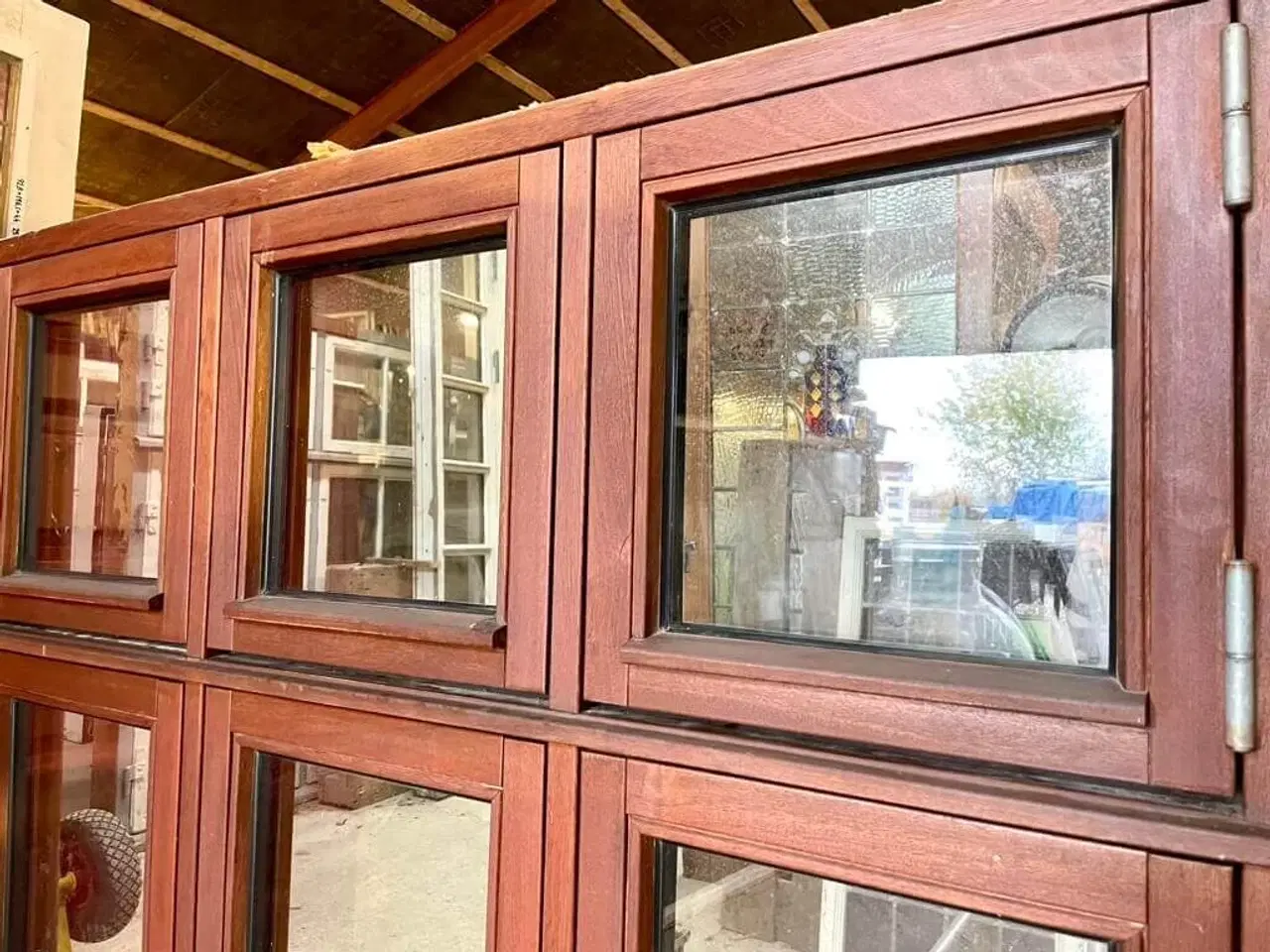 Billede 2 - 3-fags Dannebrogs-termovindue i teaktræ