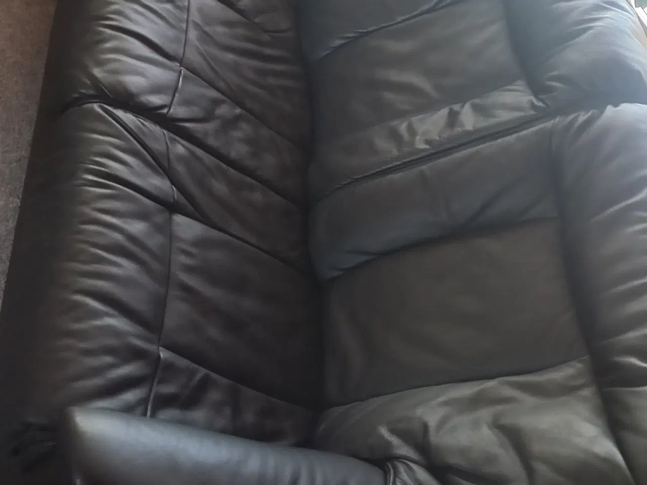 Billede 2 - Læder sofagruppe 