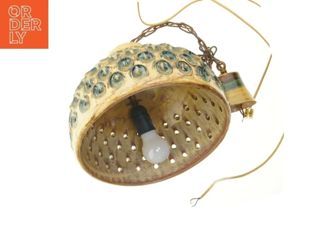 Billede 3 - Keramisk pendellampe (str. Ø 31 cm)
