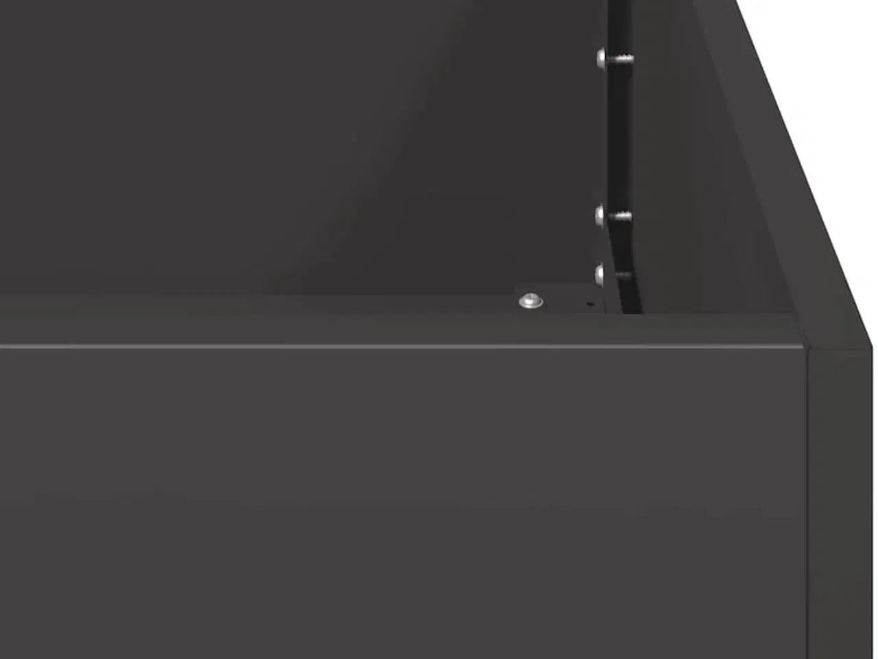 Billede 7 - Plantekasse 360x80x40 cm stål sort