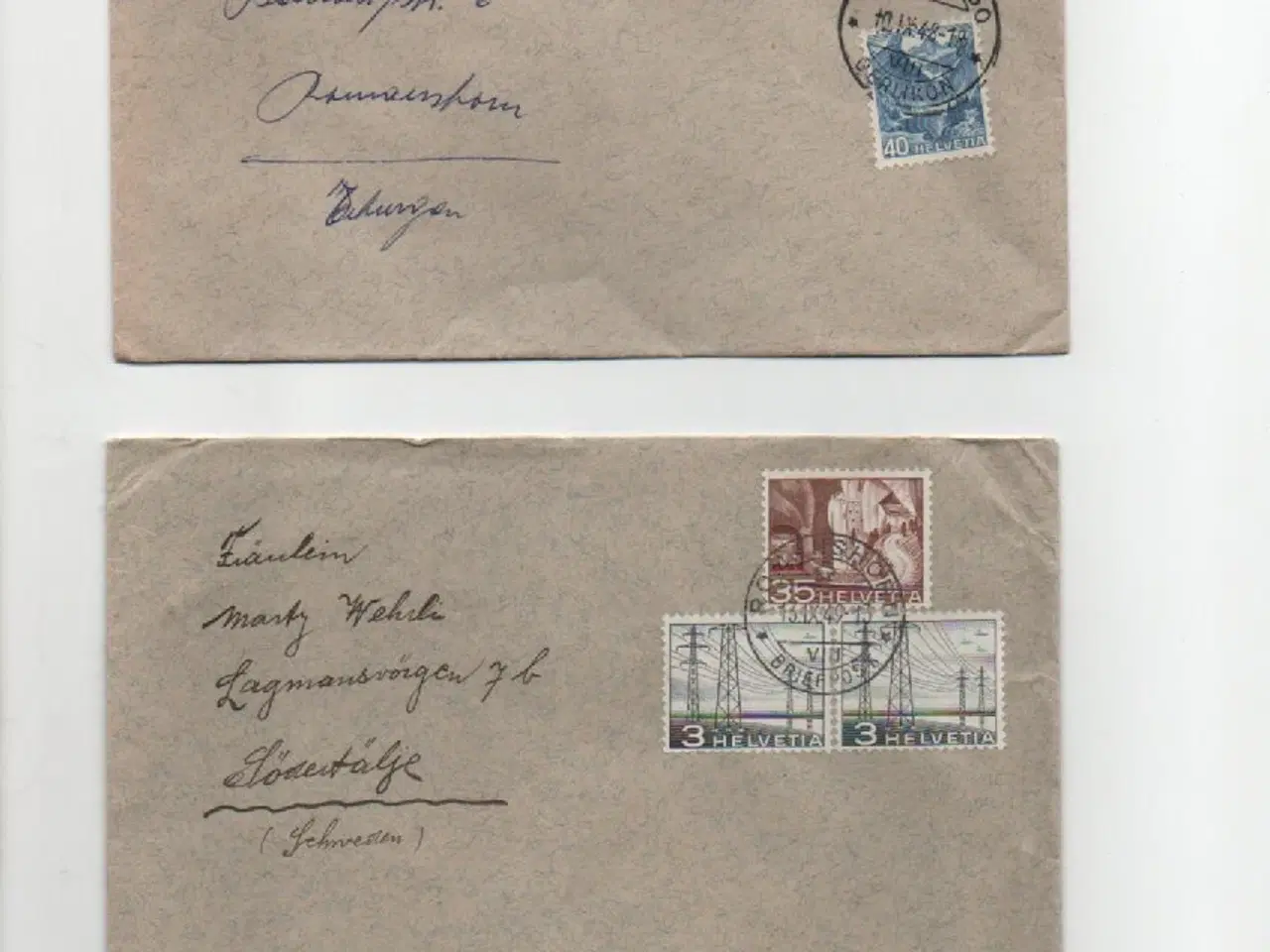 Billede 15 - Helvetia-Schweiz lot med konvolutter