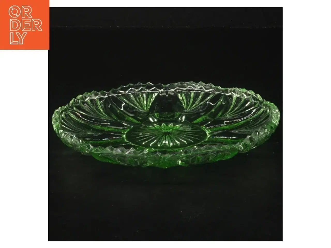 Billede 2 - Grøn glas asiet (str. Ø 16 cm)