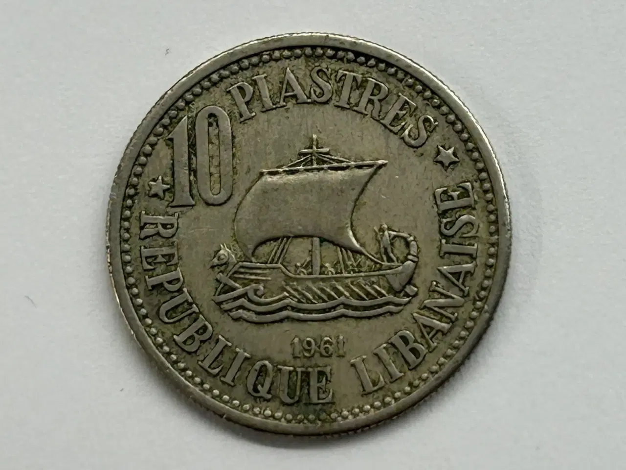 Billede 1 - 10 Piastres Lebanon 1961