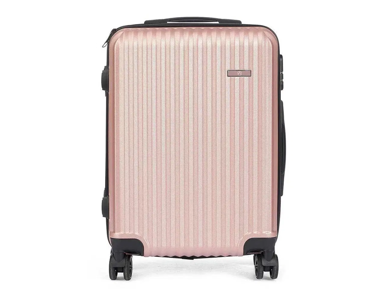 Billede 3 - Kabinekuffert håndbagage 55 x 35 x 20 cm - Pink med striber