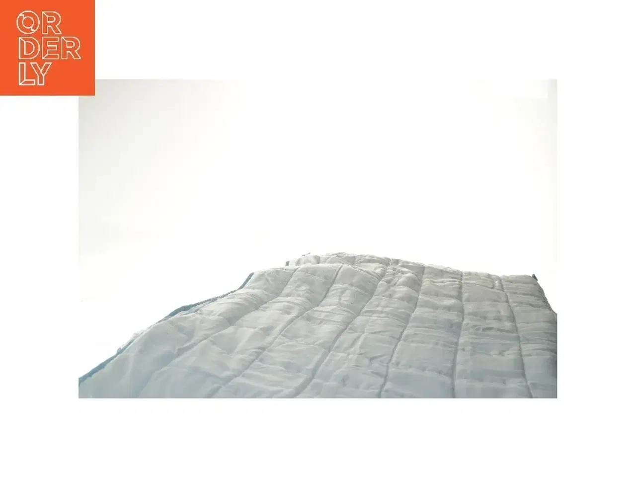 Billede 2 - Stor hvid quiltet tæppe (str. 200x280 cm)