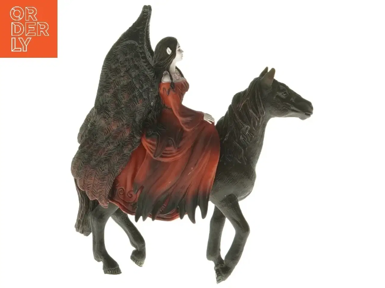 Billede 1 - Figur af engel på hest fra Schleich (str. 13,5 cm)