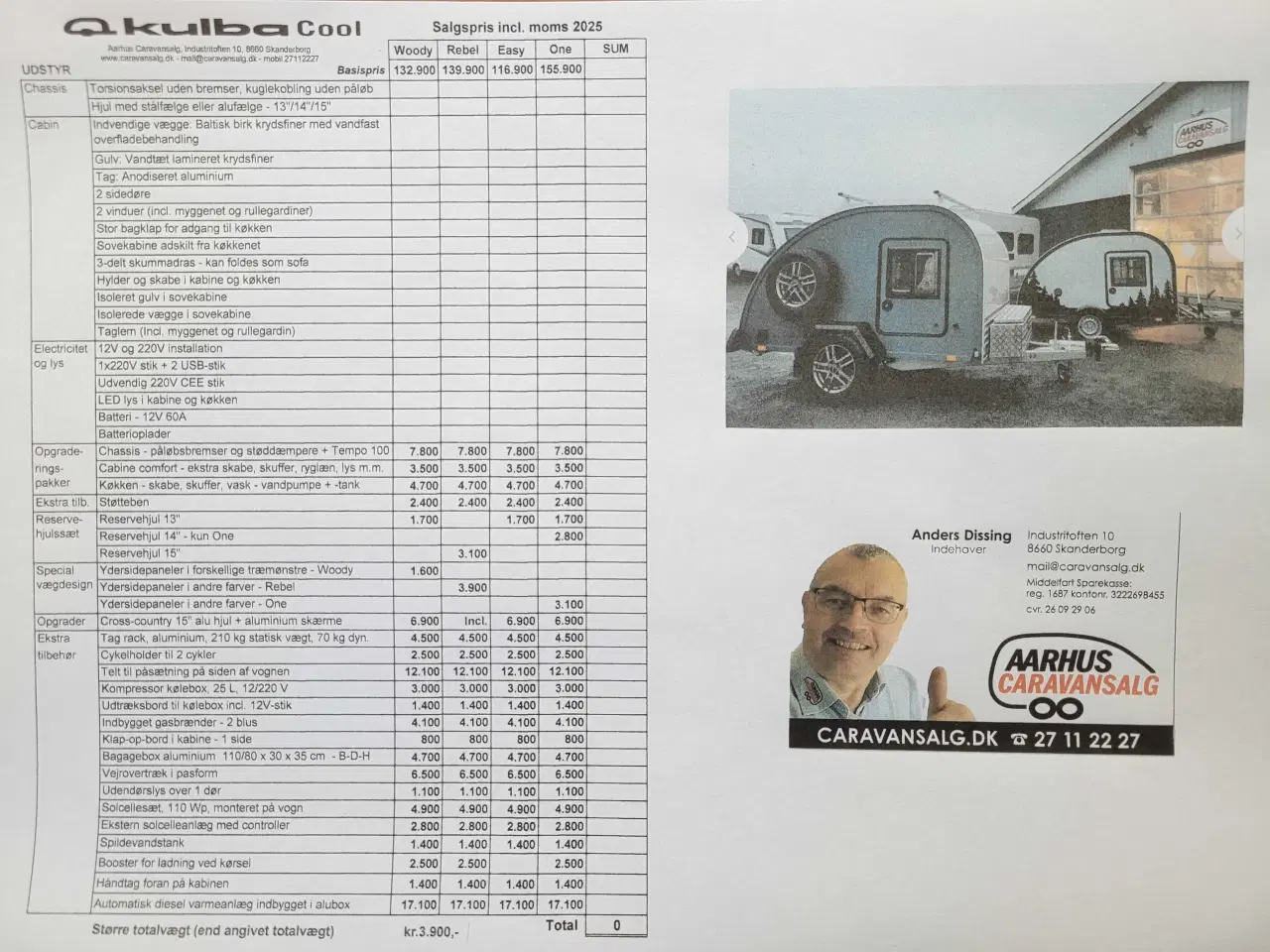 Billede 14 - 2025 Kulba Easy minicaravan..letvægt NEDSAT