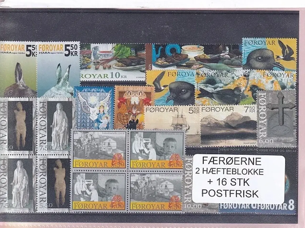 Billede 1 - Færøerne - 2 Hæfteblokke + 16 Stk. - Postfrisk