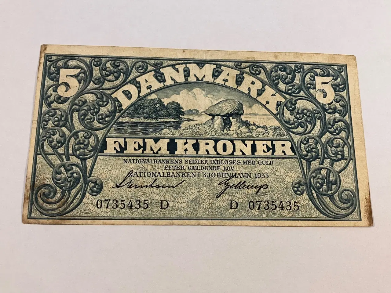 Billede 1 - 5 kroner 1935 Danmark