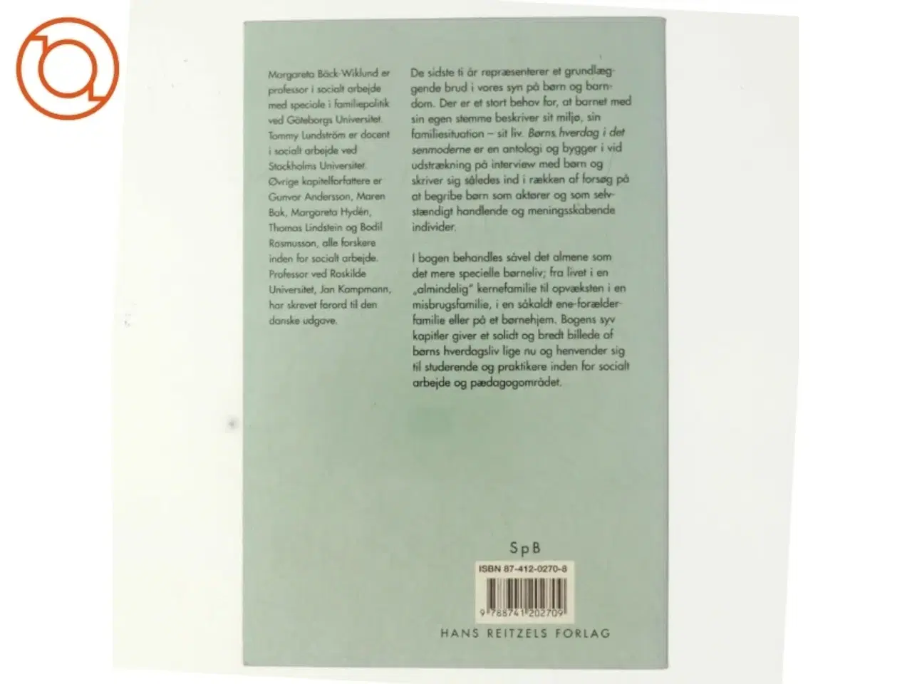 Billede 3 - Børns hverdag i det senmoderne (Bog)