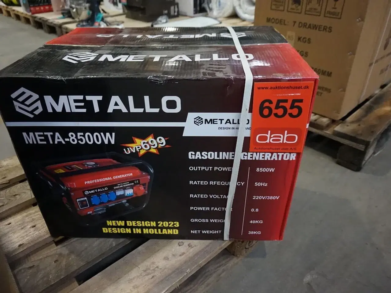 Billede 8 - Metallo Meta-8500W luftkølet professionel benzingenerator