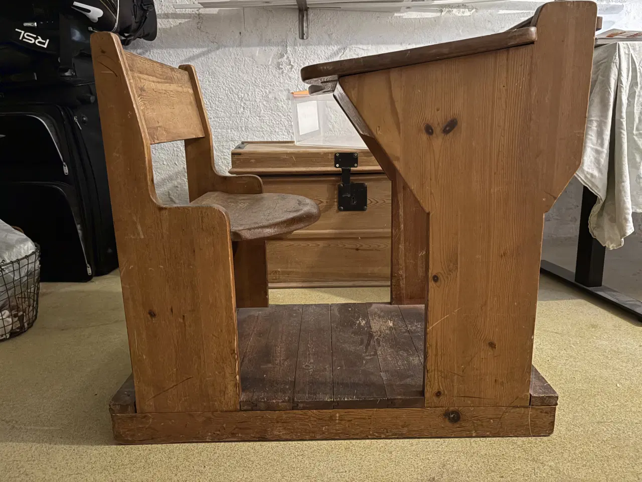 Billede 1 - Gammeldags skolepult