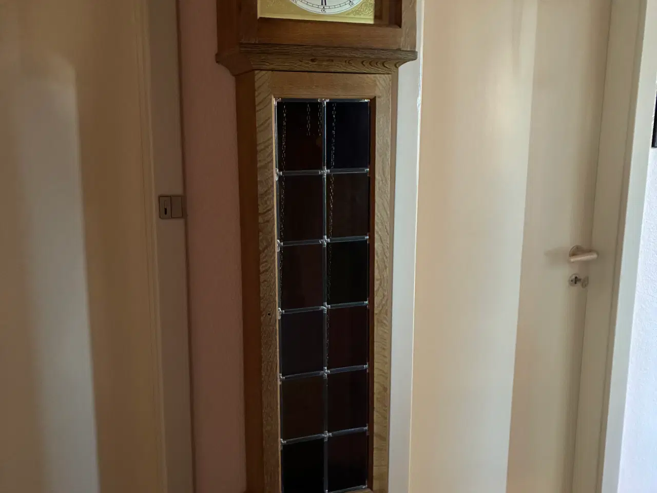 Billede 1 - Flot antikt bornholmerur i egetræ