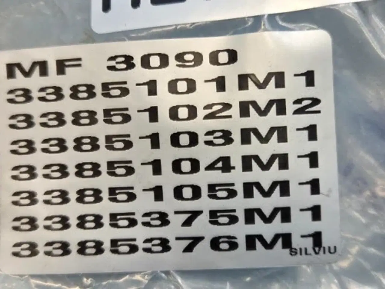 Billede 11 - Massey Ferguson 3090 Ramme Sæt Kpl 3385101M1