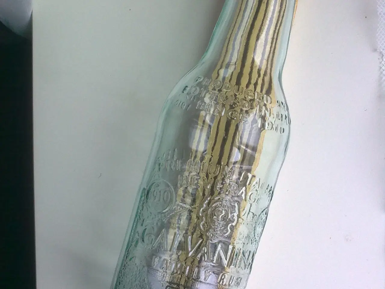 Billede 12 - Veteran bil relief på Italiensk glas flaske O.a.