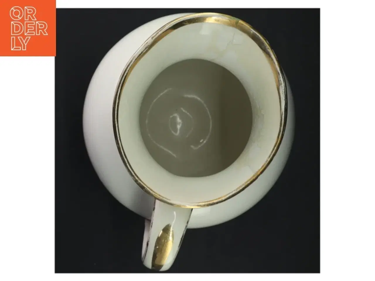 Billede 4 - Porcelænskande med striber fra København Fajancepabrik (str. 30 x 16 cm)
