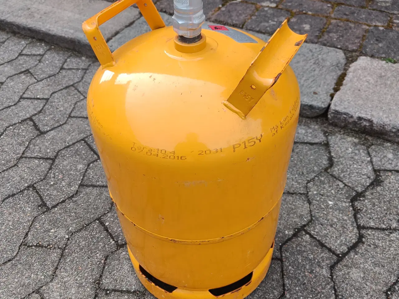 Billede 1 - Gasflaske 11 kg fyldt og plomberet 