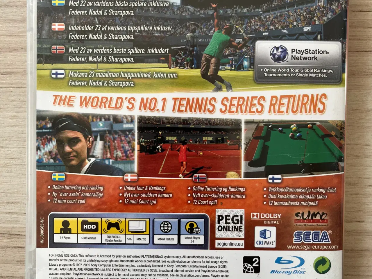 Billede 2 - Virtua Tennis 2009