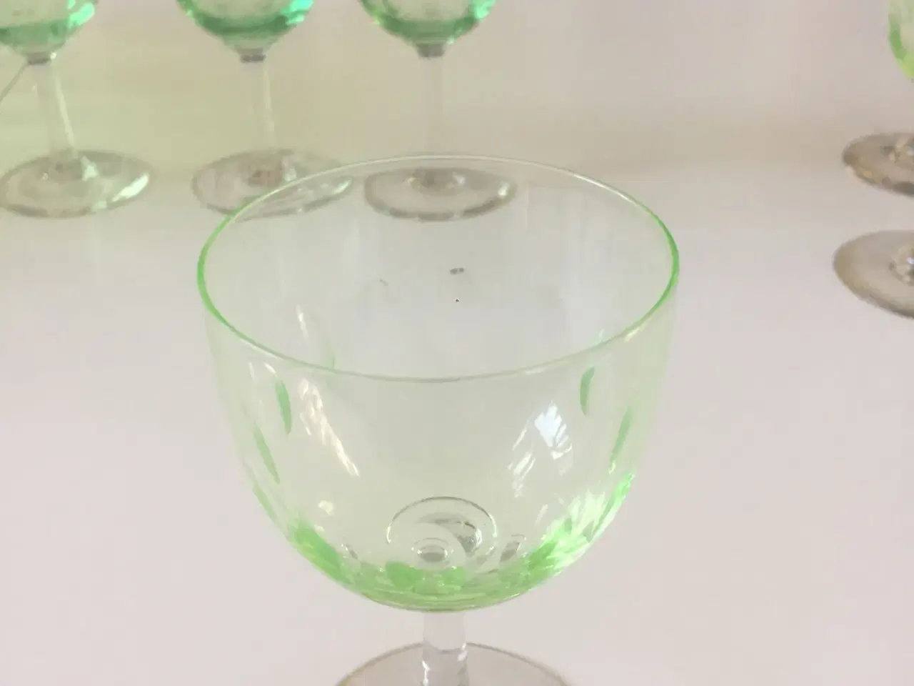 Billede 3 - Grønne Murat hvidvinsglas