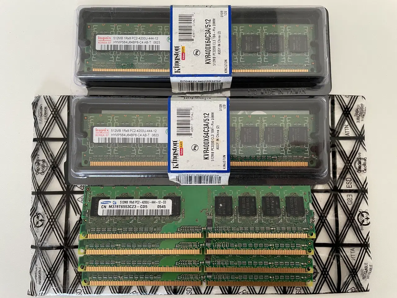 Billede 1 - 3 Gb. DDR3 og DDR2 RAM blokke, 3 GB., DDR3 SDRAM
