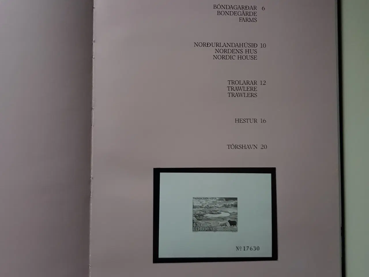 Billede 2 - Færøerne Årsbog 1987 med frimærker 
