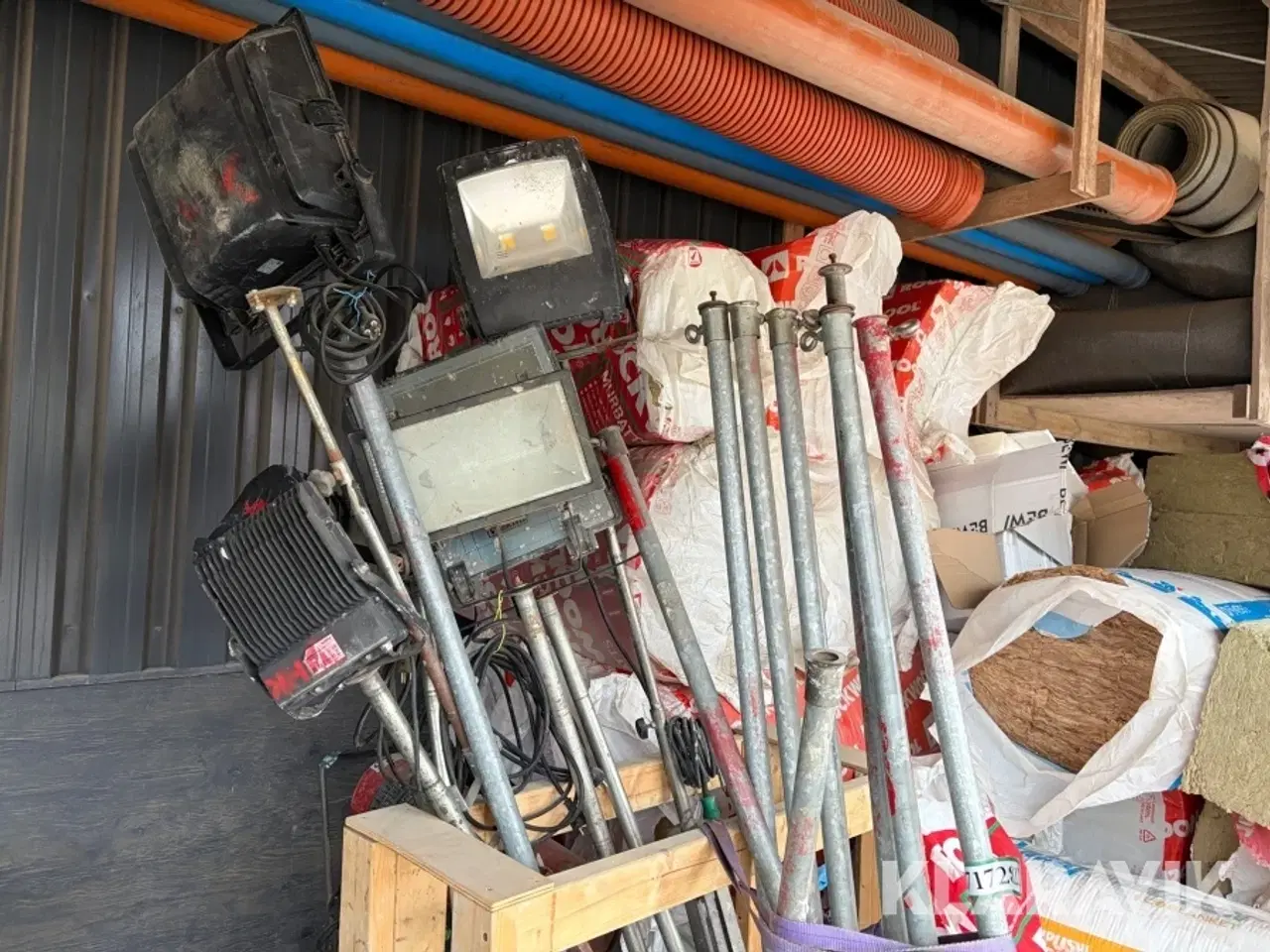 Billede 2 - Arbejdslamper Wexim - med støtteben, 7 styks