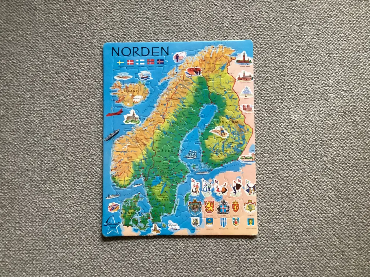 Billede 2 - Puslespil Norden retro fra Stjernespill