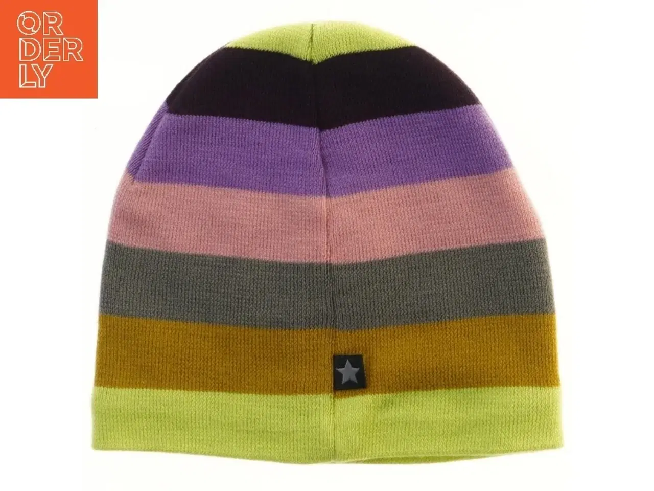 Billede 2 - Strikket hue med striber fra Molo (str. 21,5 cm)