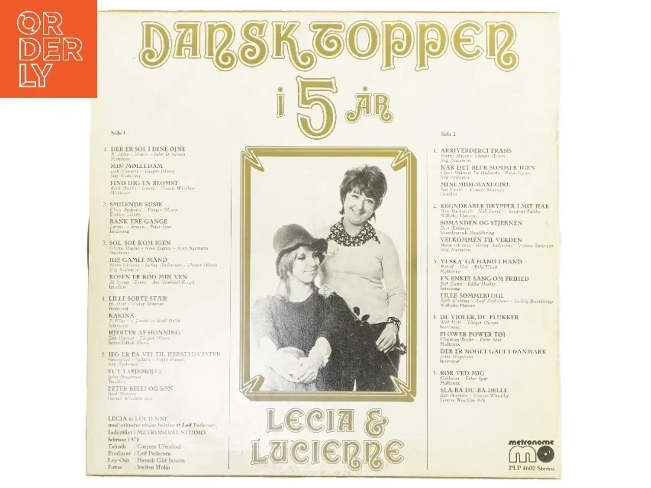 Billede 2 - Dansktoppen i 5 år - Lecia & Lucienne LP