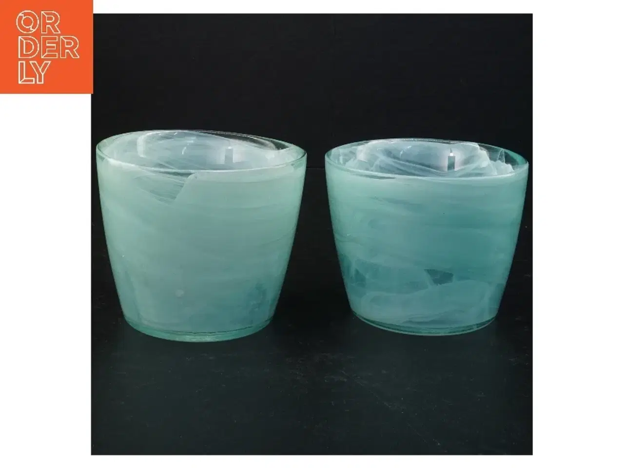 Billede 1 - Glasskåle/blomster krukker (str. 9 x 11 cm)