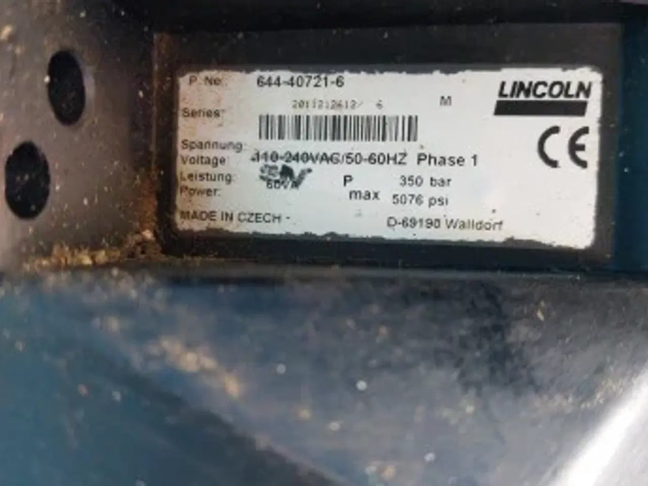 Billede 14 - Lincoln P203 - 8XLBO-700-AC-D100G200 - A - 110 Centralsmøring-Fedtpumpe