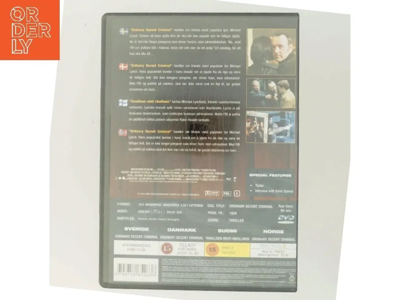 Billede 3 - Ordinary Decent Criminal (2000) [DVD] med Kevin Spacey (DVD)