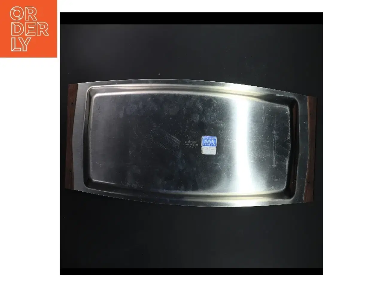 Billede 3 - Langt serveringsfad fra lundtofte ståli stål fra Lindab (str. 50,5x22,5 cm)