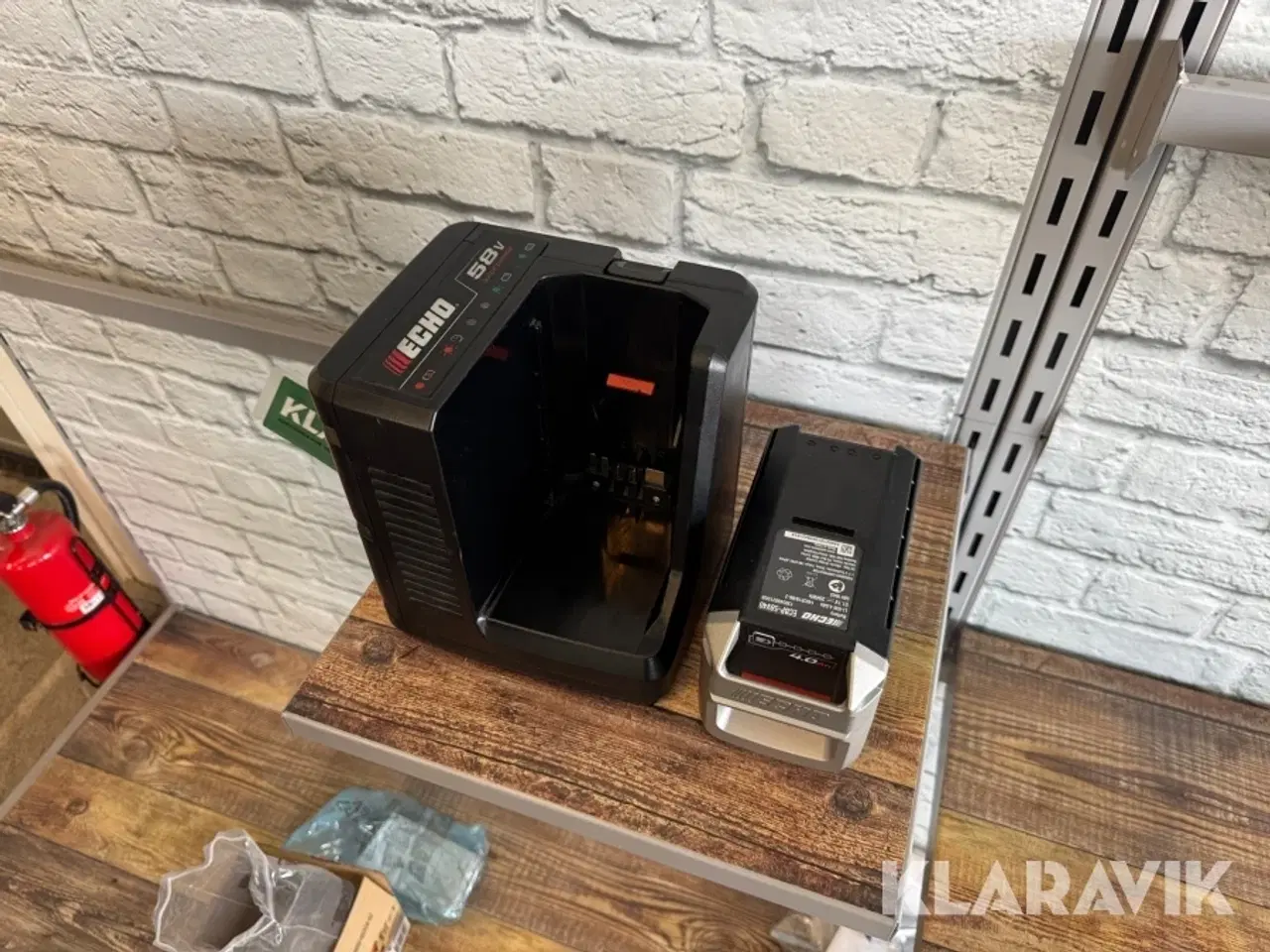 Billede 1 - Batteri - Lader ECHO 58 V 4, 0 Ah