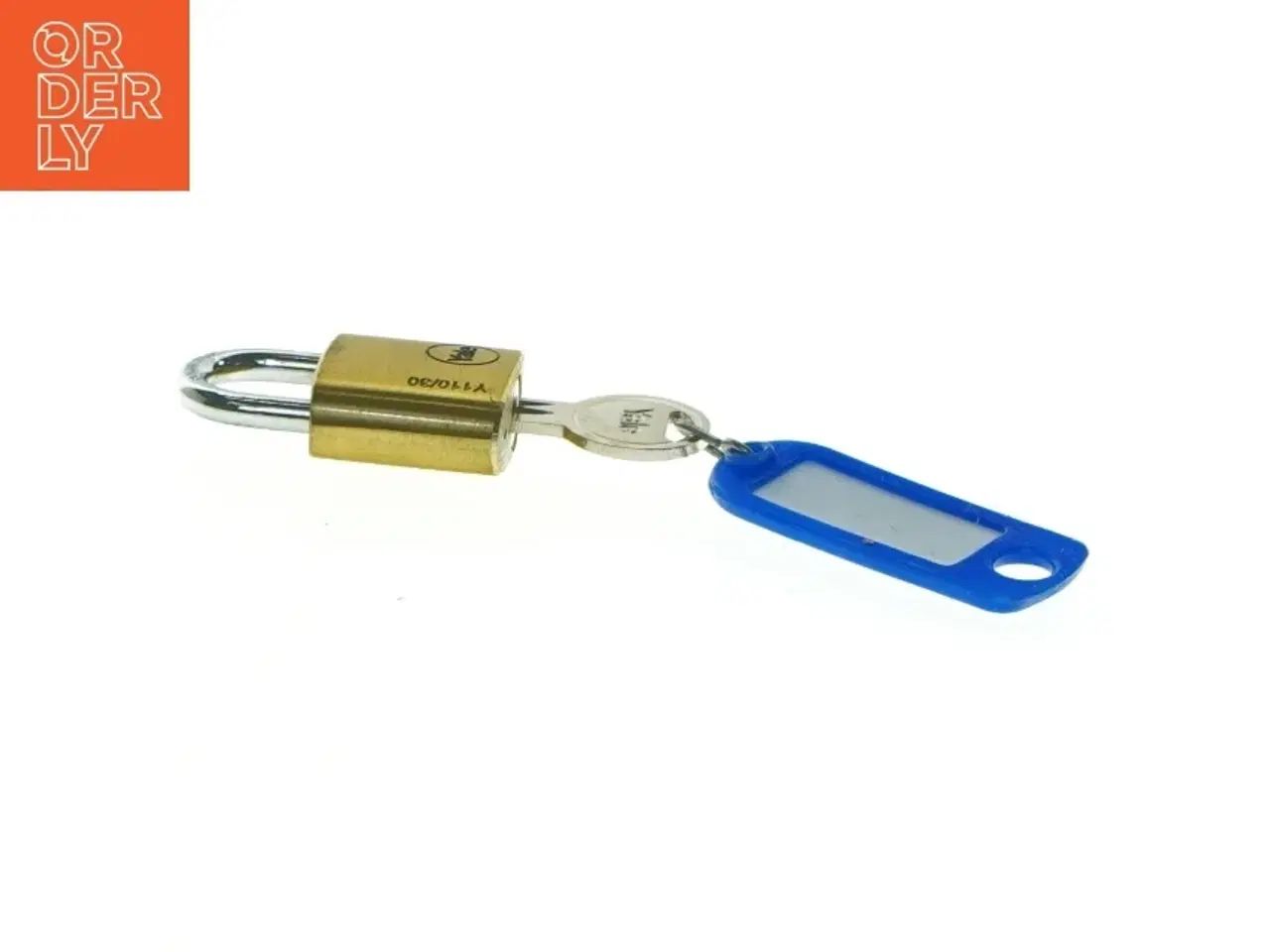 Billede 2 - Bærbar hængelås med nøgle fra Yale (str. 5 x, 3 cm)