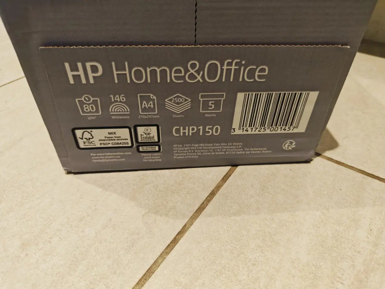 Billede 2 - Printerpapir HP Home & Office A4 80g hvid 2500 Ark