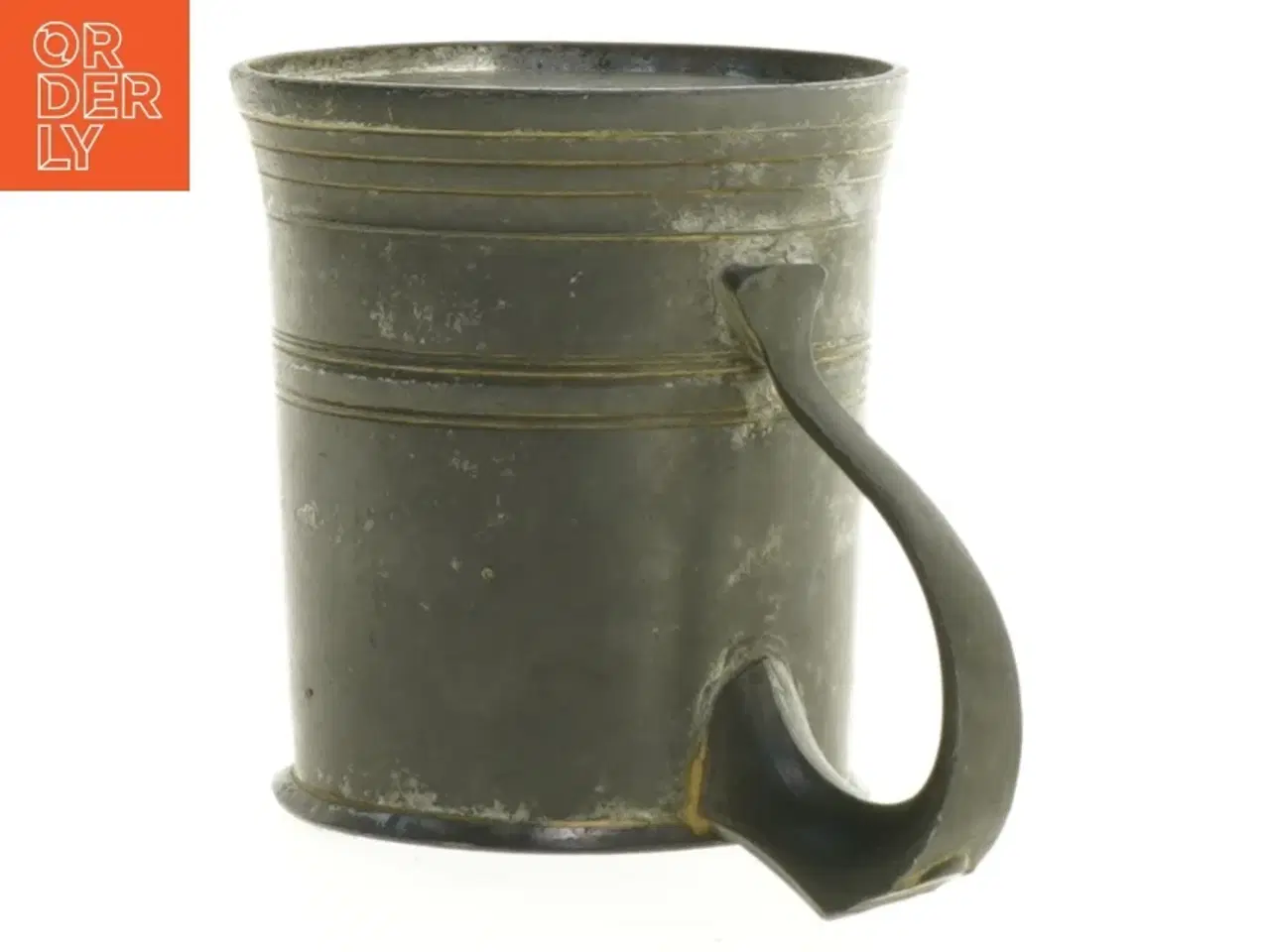 Billede 2 - Gammel målebæger i metal (str. 9 x 8 cm)