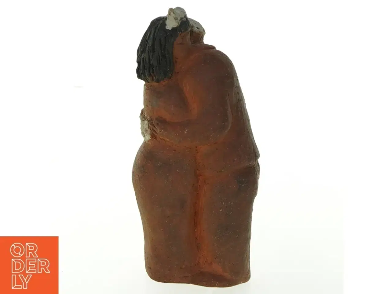 Billede 2 - Lerfigur kvinde (str. 17x8 cm)