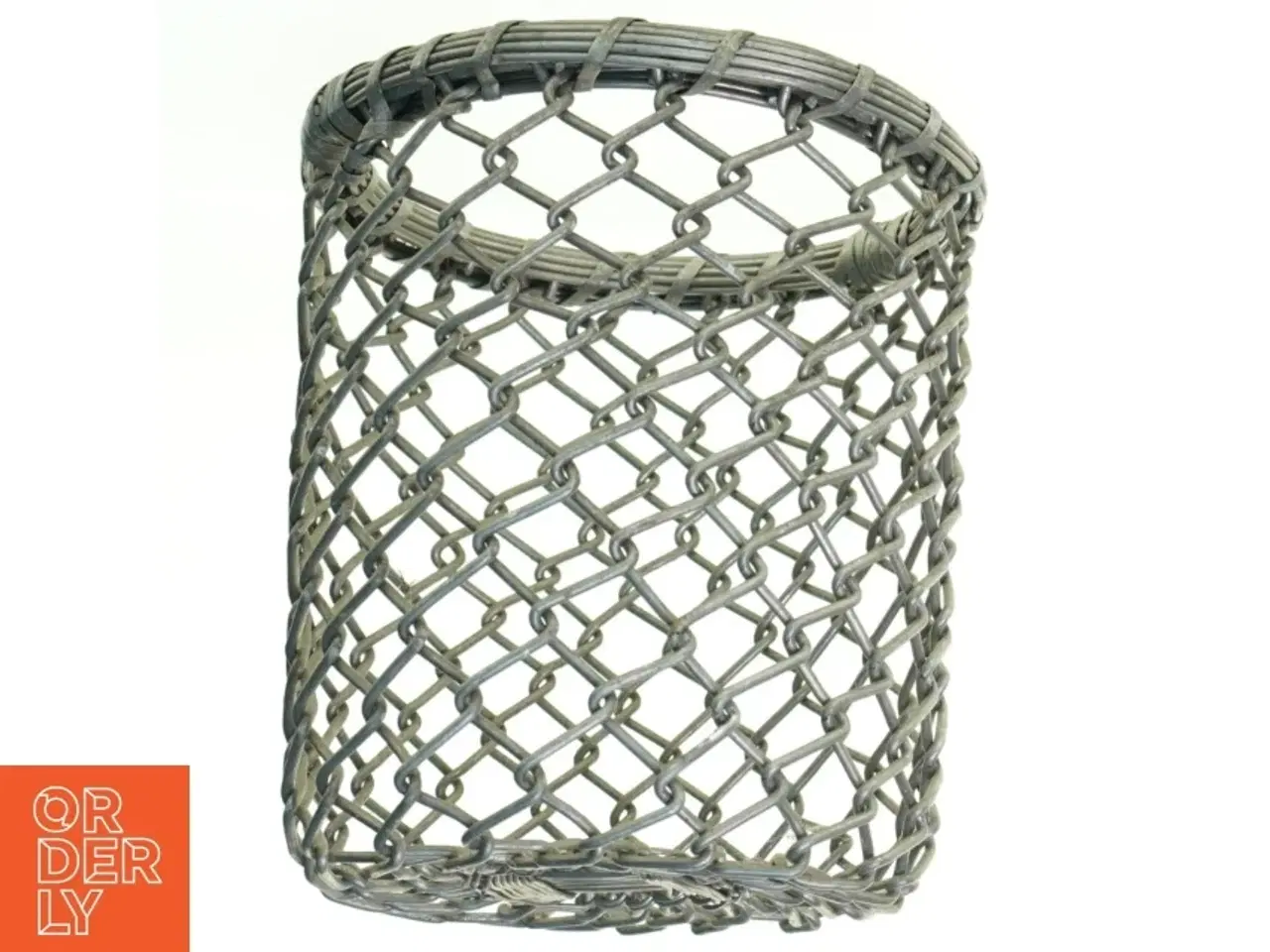 Billede 2 - Fil de fer Metal Flet Kurv fra Udkant (str. 16 x 14 cm)